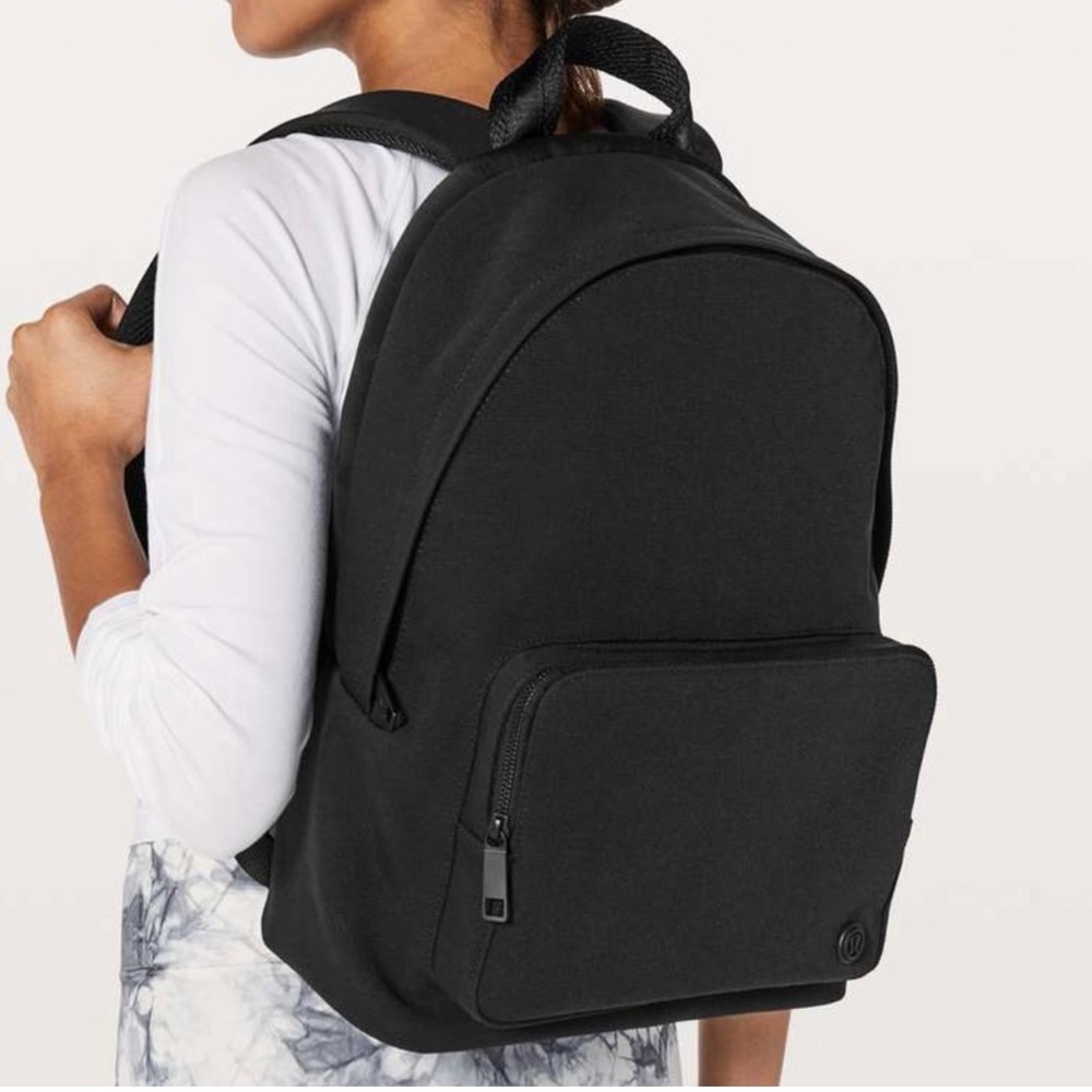 Authentic Rare Lululemon Everyday Canvas Backpack Laptop Black